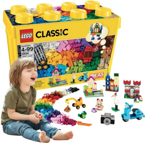  LEGO Classic 10698 Creative Bricks Large Box + ELEKTRONSKA RAZLIČICA KOMPLET KARTIC ZA RAZLIČNE VELIKONOČNE PRILOŽNOSTI