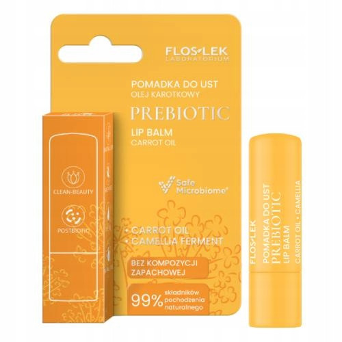  PREBIOTIC LIP CARE Prebiotic šminka korenčkovo olje 4g - Floslek