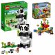  LEGO Minecraft 21245 Panda Sanctuary + LEGO Minecraft 21164 Koralni greben