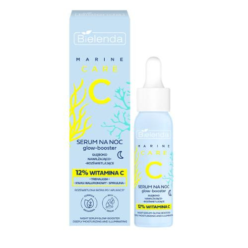  BIELENDA Marine Care C Vlažilni in posvetlitveni nočni serum, 30 ml