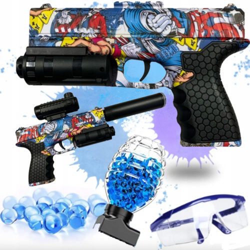  GEL BB GUN RIFLE SAMODEJNI POLNILEC ZA BATERIJE VARNO + Pop it - Push Pop Bubble - Tęczow Sensory Mat