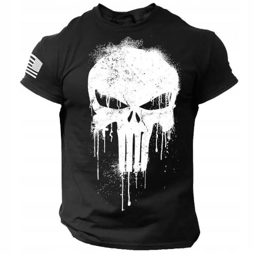  GYM WEAR PRO PREMIUM T-shirt Training Gym BREATHABLE BL.SKULL velikost 2XL