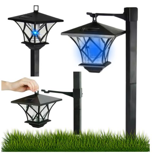  Solarna viseča svetilka LANTERN LAMP LED LANTERN črna 150 cm 1 kos.