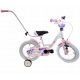  Midex otroško kolo BIKE FOR GIRL SIDE WHEELS GUIDE 14" kolo belo