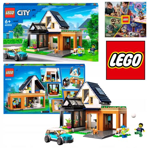  LEGO City 60398 Družinska hiša in električni avto + Lego odrasli in otroci 2024 v elektronski obliki