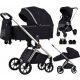  Otroški voziček CARRELLO Ultra CRL-6525 2v1 Night Black + adapterji ALFA Carrello za avtosedež Maxi-Cosi Cybex