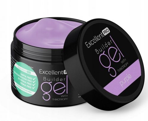  Odličen PRO THIXO LED/UV Purple Builder Gel 50g