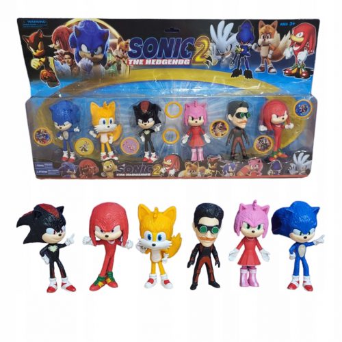  Set figuric 6pcs The Hedgehog SONIC ALIEN HERO FIGUR TOYS