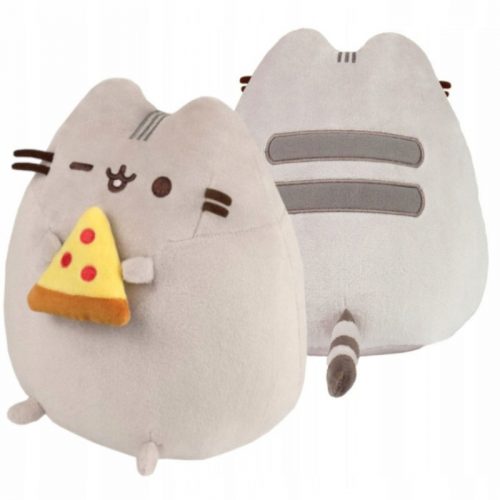  PLIŠASTA MASKOTA IGRAČA MAČKA PUSHEEN KITTY s PIZZO 20 CM