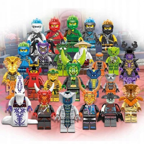  NINJAGO FIGURICE SET 24 KOSOV BLOKOV DODATKI