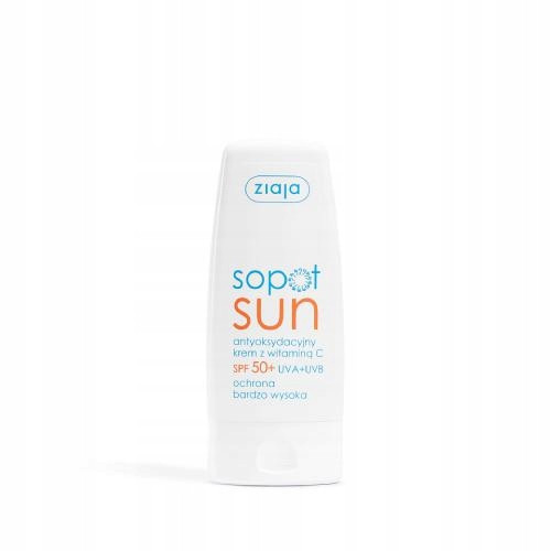  ZIAJA SOPOT SUN Antioksidantna krema z vitaminom C SPF50+ UVA + UVB, 50 ml