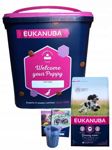  Eukanuba Puppy Food 3 kg svežega piščanca 10-25 kg + brezplačni izdelki