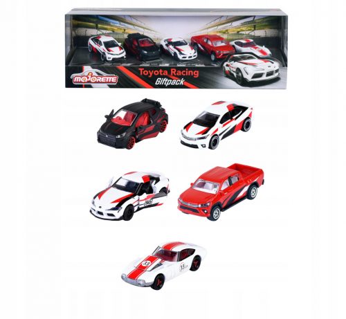  MAJORETTE TOYOTA RACING DARILNI PAKET 5-PAKET 1:64 NOVI ZBIRATELJSKI KOMPLET