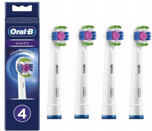  Glave električne zobne ščetke Oral-B Pro 3D White, 4 kosi