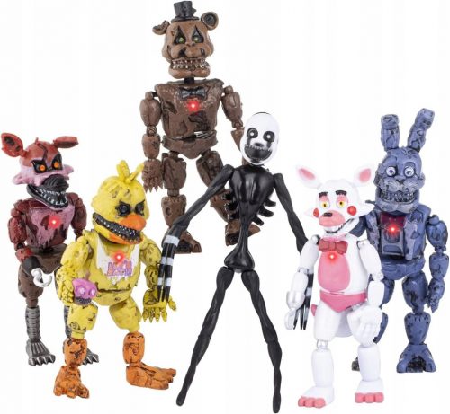  6 KOS FNAF FIGURICE FIVE NIGHTS AT FREDDY'S SET FIGURIC