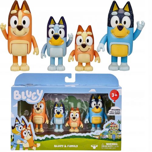  Moose Toys Bluey Bluey & Family set figuric 4 kosi.