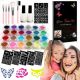  VELIK TATTOO SET GLItter TATTOOS ŠABLONE 24 BARV