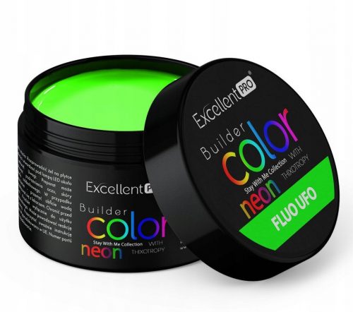  EXCELLENT PRO BUILDER GEL GRADILNI GEL NEON GREEN FLUO UFO 30 g