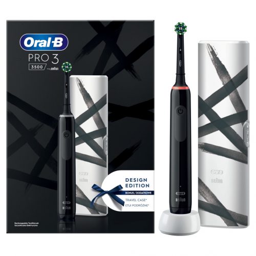  Električna zobna ščetka Oral-B Pro 3 3500 Black