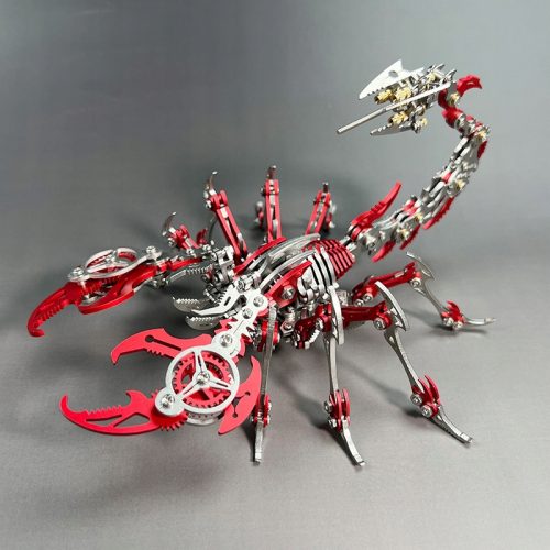  Floatingcity 3D Metal Red Scorpion model mehanične igrače za žuželke Darilo