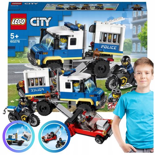  LEGO City 60276 Konvoj policijskih zaporov + STORITEV PAKIRANJA ZA POŠILJANJE