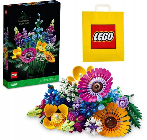  LEGO ICONS 1031300 ŠOPEK DIVJIH ROŽ LEGO BOTANIČNA ZBIRKA - 10313 + VP papirnata vrečka LEGO 6315792 srednja