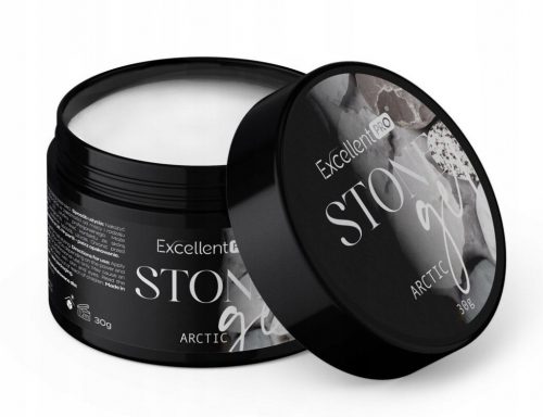  ODLIČEN PRO STONE GEL TRDI AKRIL GEL SNEŽNO BELA ARKTIKA 30 g