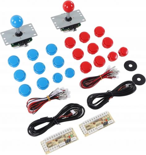  2 igralca DIY Arcade Kit, USB namizna igra Encoder Joystick Arcade Gumbi