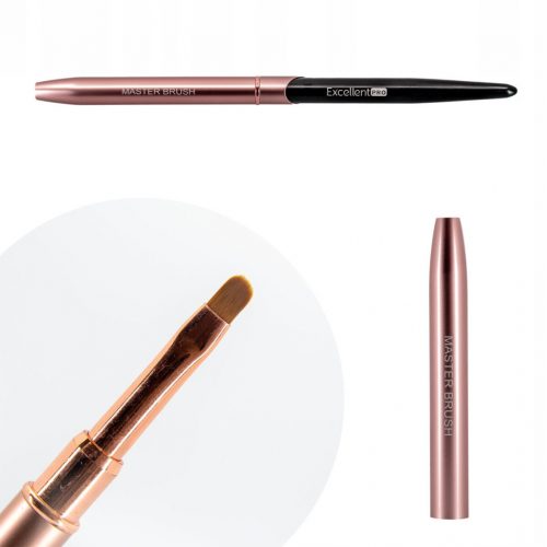  ODLIČEN ČOPIČ ZA GEL PRO MASTER BRUSH OVAL ROSE GOLD #4