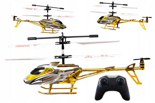  Daljinsko voden RC HELIKOPTER z daljincem, LED dron, zlate barve