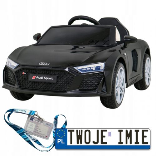  Audi R8 LIFT Avtomobil na akumulator Black EVA MP3