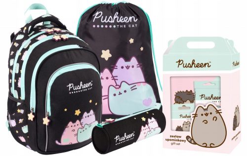  Šolski nahrbtnik z več predelki Pusheen St. Majewski Multicolor 22 l + 3 drugi izdelki