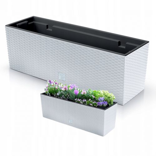  Prosperplast cvetlični lonec 58 cm x 18 x 19,5 cm, bela plastika