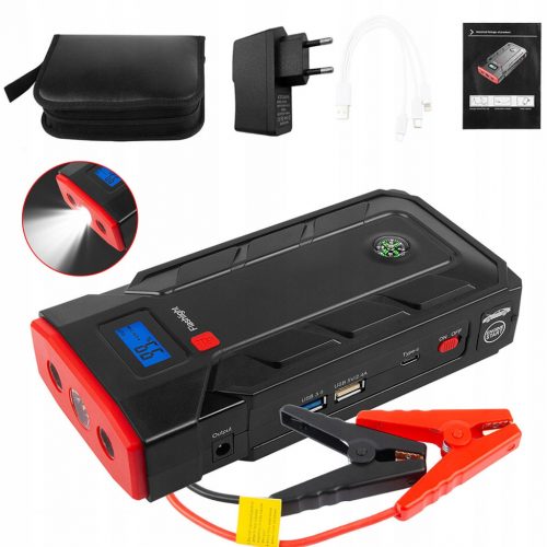  CAR POWER BANK DVOJNI USB LED 12V KOMPAS