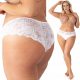  FULL LACE Tangice z visokim pasom PLUS SIZE phenome WHITE 42/44