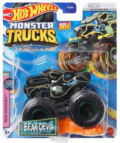  BEAR DEVIL 3/5 Več NeonSense Monster Trucks Avtomobili Hot Wheels Avto 1:64