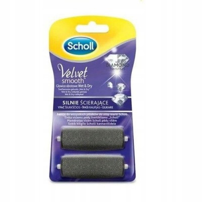  Scholl Velvet Smooth Wet&Dry abrazivne glave, 2 kosa