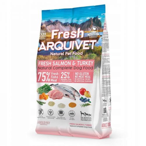  ARQUIVET FRESH Polvlažna hrana za pse losos s puranom 2,5 kg