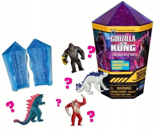  GODZILLA x KONG Zemeljski kristal s figuro presenečenja pošasti 5 cm 1 kos.