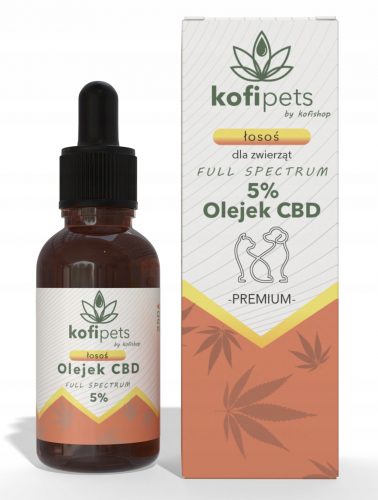  CBD KONOPLJINO OLJE 5% | CELOTEN SPEKTER | ZA ŽIVALI| LOSOS | ZA PSA MAČKA