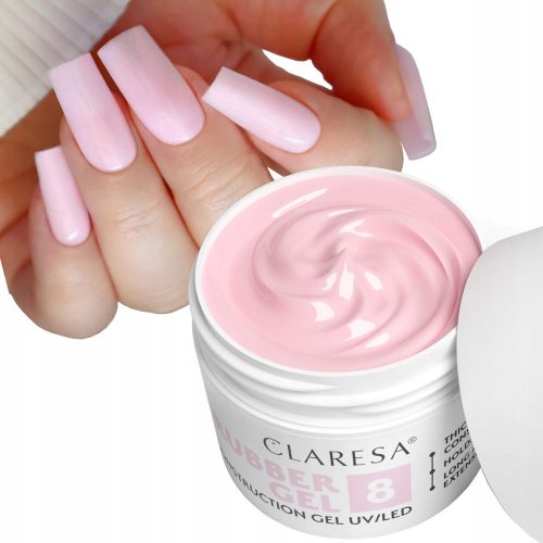  CLARESA GUMI GEL 8 GOSTITEVNI GEL S TIKSOTROPIJO, MLEČNO ROZA 90 g