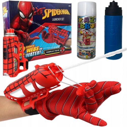  Rokavica Spiderman z lansirnikom mreže ali vode 2 v 1