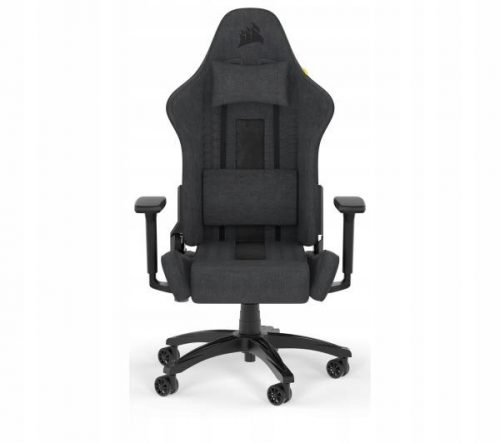  Corsair TC100 Relaxed Gaming Chair Črna in siva tkanina Črna in siva