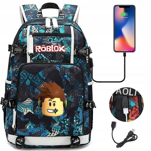  ROBLOX USB NEPREMOČLJIV ŠOLSKI NAHRBTNIK NOVO