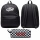  Vans mestni nahrbtnik kool Classic Backpack Black VN000H4YBLK1 črn + pernica Vans PENCIL POUCH-B VN0A7UEPY28 Blk/WhtChk