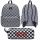  Vans mestni nahrbtnik Check Backpack Black-White VN000H4XY281 večbarven + pernica Vans PENCIL POUCH-B VN0A7UEPY28 Blk/WhtChk