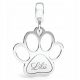  Charms Dog Cat Paw Srebro 925 GRAVIRANJE Perle obesek za darilo (925)