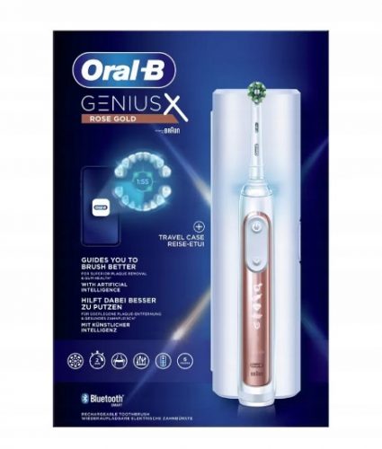  Oral B Genius X Rose Gold električna zobna ščetka