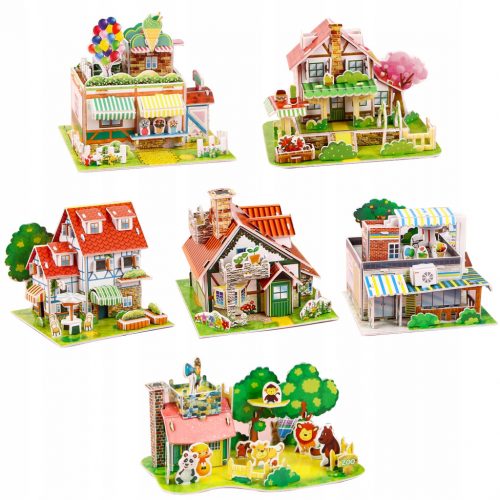  3D DIY PUZZLE za otroke 3-6 let Set 6