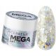  CLARESA MEGA STAR GEL Z BLEŠČICAMI DEKORACIJSKI GEL SILVER FLICKER 10 g